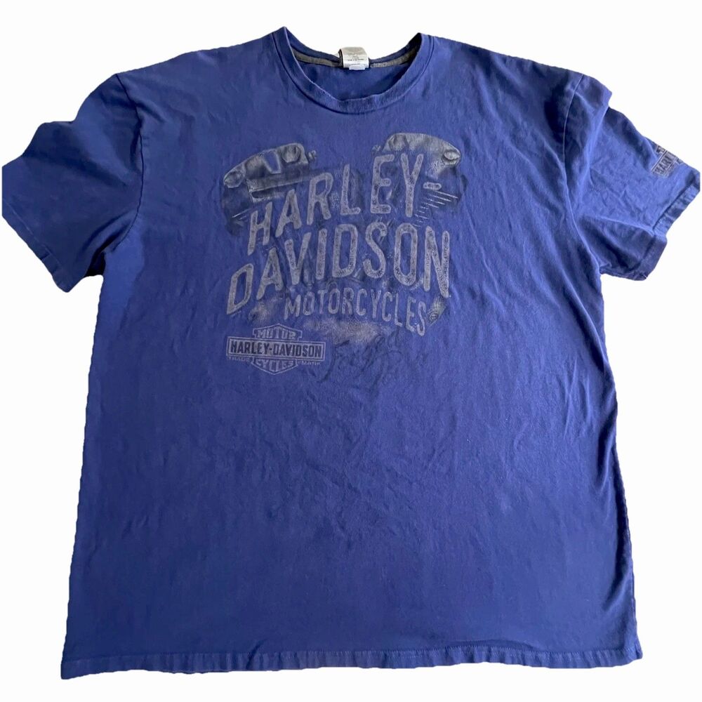 Harley Davidson T-Shirt Dealer Tee Lakewood NJ 2XL Shield Sleeve 2017 Biker Moto